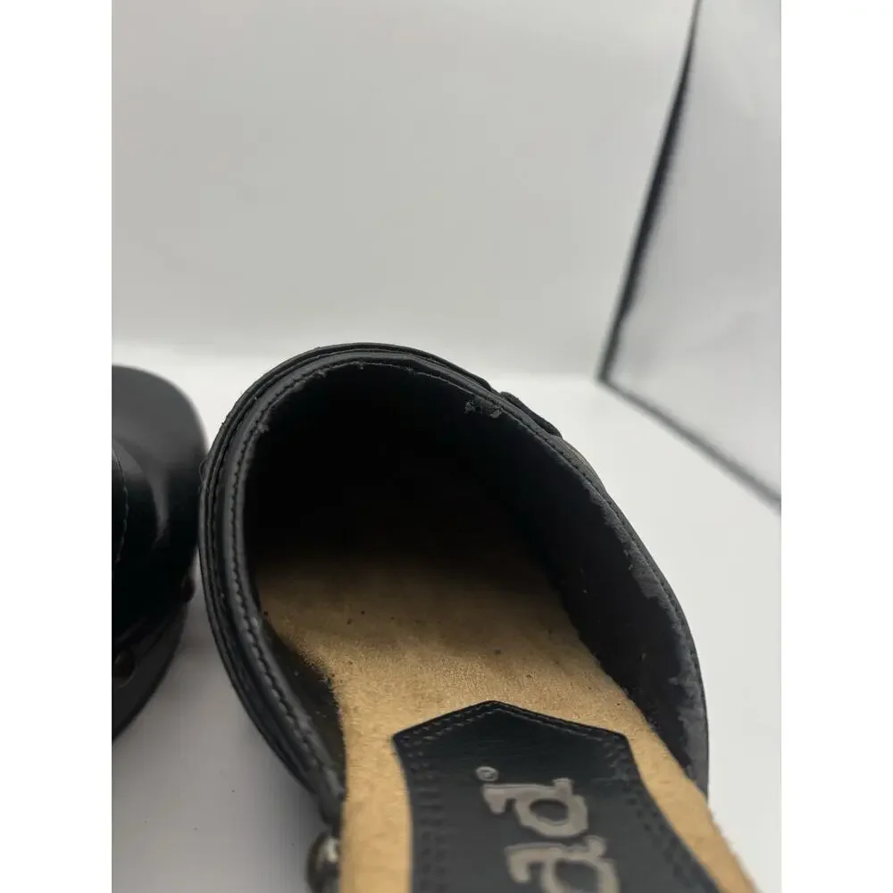 Mudd Y2K Chunky Black Platform Clogs Women Size 8